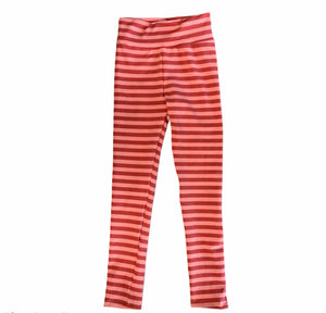 Jena Legging in Red and Pink Stripe